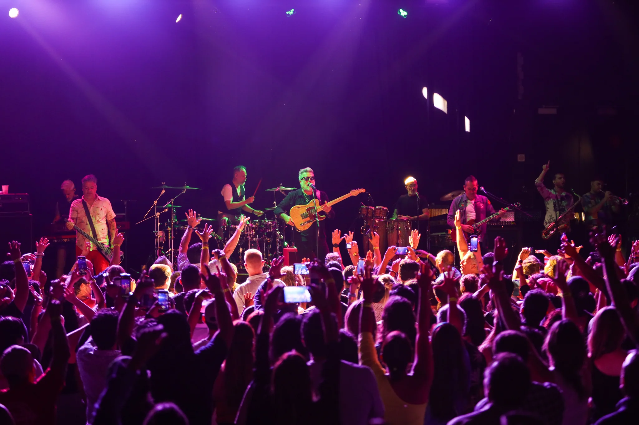 Audience engaging with performers during a live concert